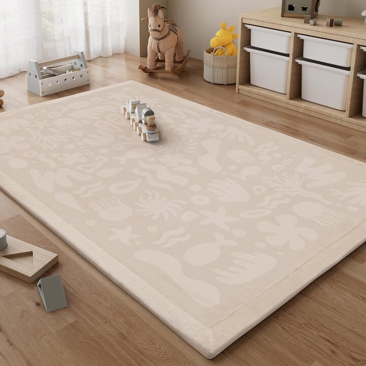 Waschbare Spielmatte Baby - Flo Beige