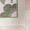 In- & Outdoor Teppich  - Isla Medaillon Weiß Grün - thumbnail 3