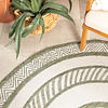 Garten Teppich Rund - Nusa Medallion Grün Creme  - thumbnail 1