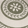 Garten Teppich Rund - Nusa Medallion Grün Creme  - thumbnail 2