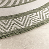 Garten Teppich Rund - Nusa Medallion Grün Creme  - thumbnail 4