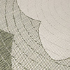 Garten Teppich Rund - Nusa Flower Grün Creme - thumbnail 2