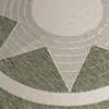 Garten Teppich Rund - Nusa Sun Grün Creme - thumbnail 2