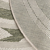 Garten Teppich Rund - Nusa Orbit Grün Creme - thumbnail 5