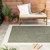 Garten Teppich - Nusa Border Grün Creme - thumbnail