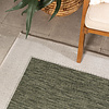 Garten Teppich - Nusa Border Grün Creme - thumbnail 1