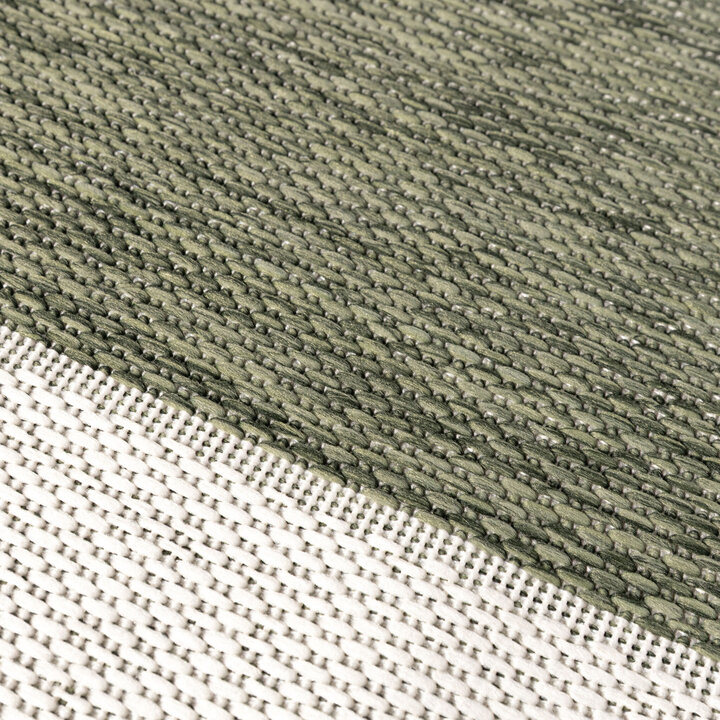 Garten Teppich - Nusa Border Grün Creme - 2