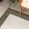 Garten Teppich - Nusa Border Creme Grün - thumbnail 1