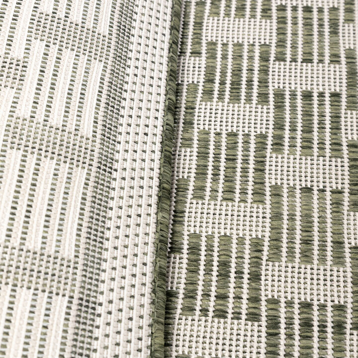 Garten Teppich - Nusa Loom Grün Creme - 5