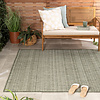 Garten Teppich - Nusa Lines Grün Creme - thumbnail