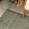 Garten Teppich - Nusa Lines Grün Creme - thumbnail 1