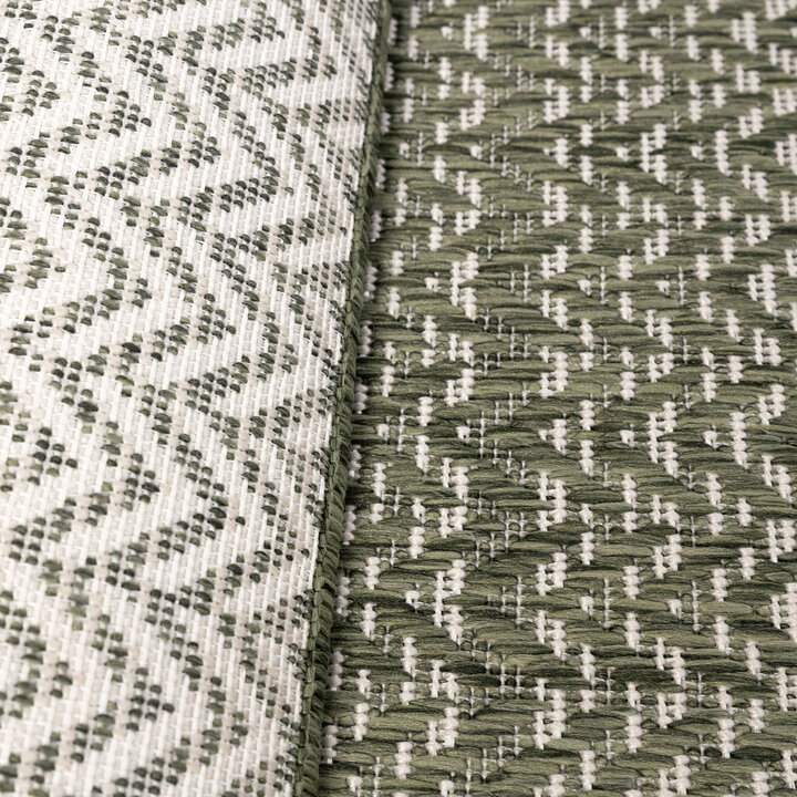 Garten Teppich - Nusa Lines Grün Creme - 5