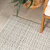 Garten Teppich - Nusa Lines Creme Grün - thumbnail 1