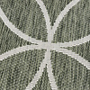 Geometrischer Outdoor Teppich - Faro Ripple Grün  Weiß - thumbnail 2