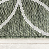 Geometrischer Outdoor Teppich - Faro Ripple Grün  Weiß - thumbnail 4