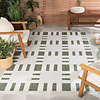 Geometrischer Outdoor Teppich - Faro Tiles Grün - thumbnail