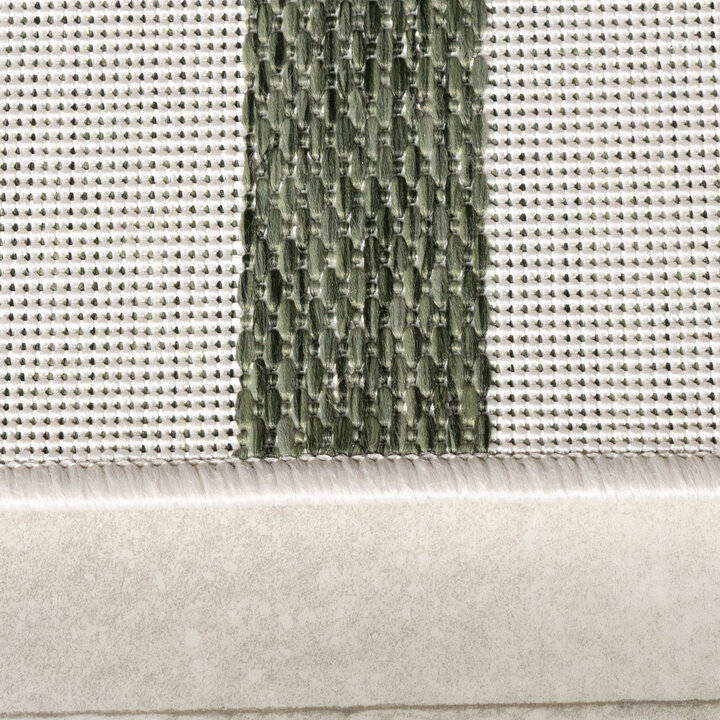 Geometrischer Outdoor Teppich - Faro Tiles Grün - 4