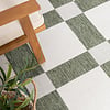Geometrischer Outdoor Teppich - Faro Blocks Grün - thumbnail 1