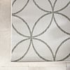Geometrischen Outdoor Teppich - Faro Ripple Weiß Grün - thumbnail 3