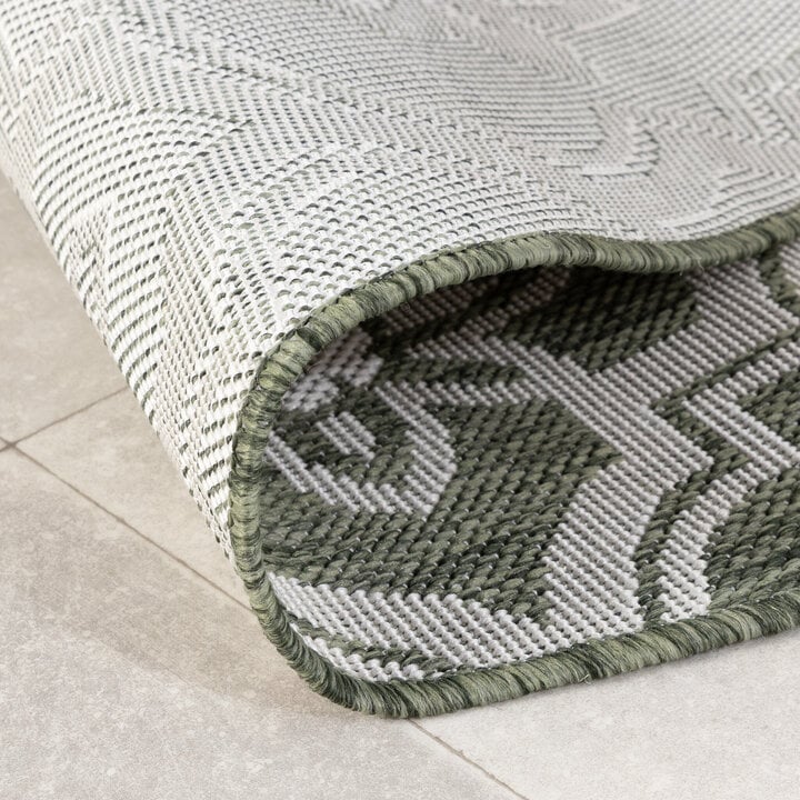 In- & Outdoor Teppich Rund - Rio Flower Grün - 5
