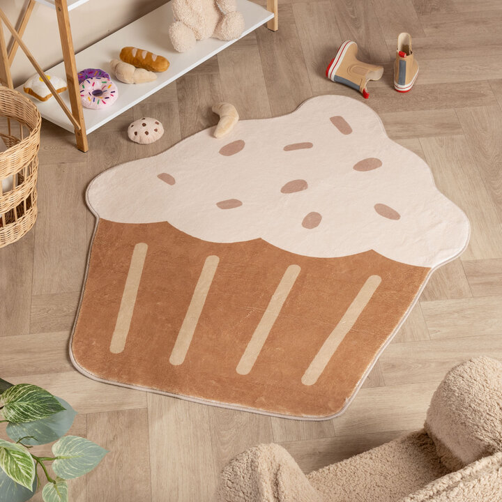 Waschbarer Kinderteppich - Lexi Cupcake Beige