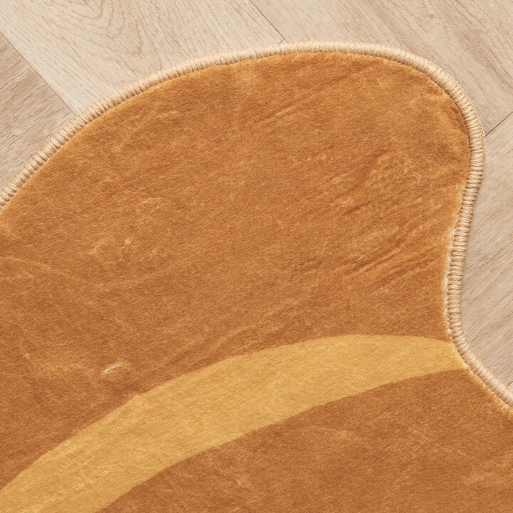 Waschbarer Kinderteppich - Lexi Croissant Braun  - 4