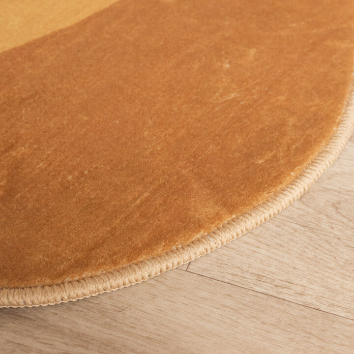 Waschbarer Kinderteppich - Lexi Croissant Braun  - 5