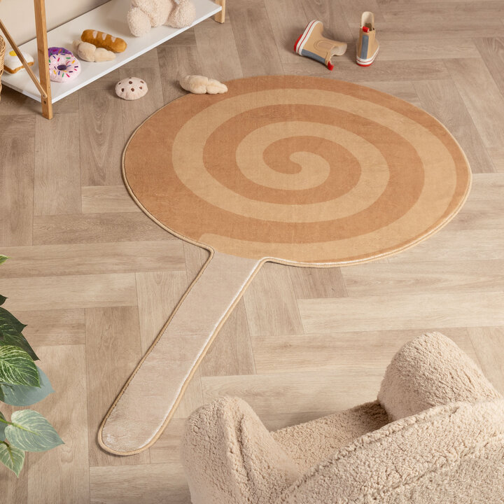 Waschbarer Kinderteppich - Lexi Lollipop Braun