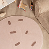Waschbarer Kinderteppich - Lexi Ice Cream Braun - thumbnail 2