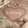 Waschbarer Kinderteppich - Lexi Heart Rosa - thumbnail