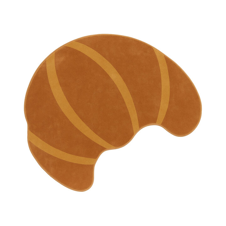Waschbarer Kinderteppich - Lexi Croissant Braun  - 1