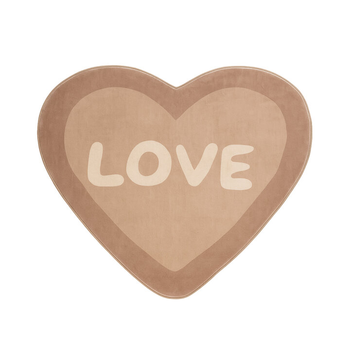 Waschbarer Kinderteppich - Lexi Heart Rosa - 1