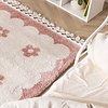 Waschbarer Kinderteppich - Moos Flower Rosa - thumbnail 1