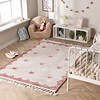 Waschbarer Kinderteppich - Moos Star Rosa - thumbnail