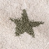 Waschbarer Kinderteppich - Moos Star Grün - thumbnail 3