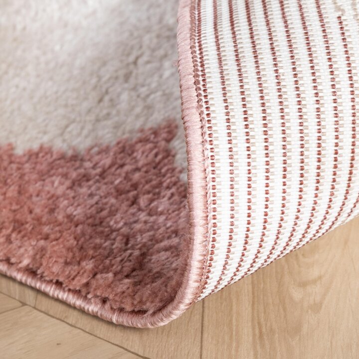 Waschbarer Kinderteppich - Moos Moon Rosa - 6