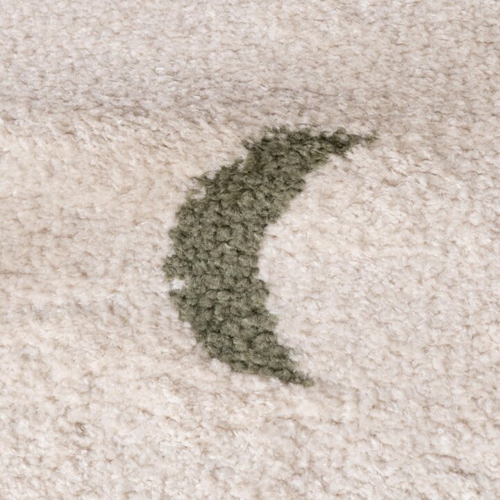 Waschbarer Kinderteppich - Moos Moon Grün - 3