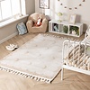 Waschbarer Kinderteppich - Moos Moon Creme - thumbnail