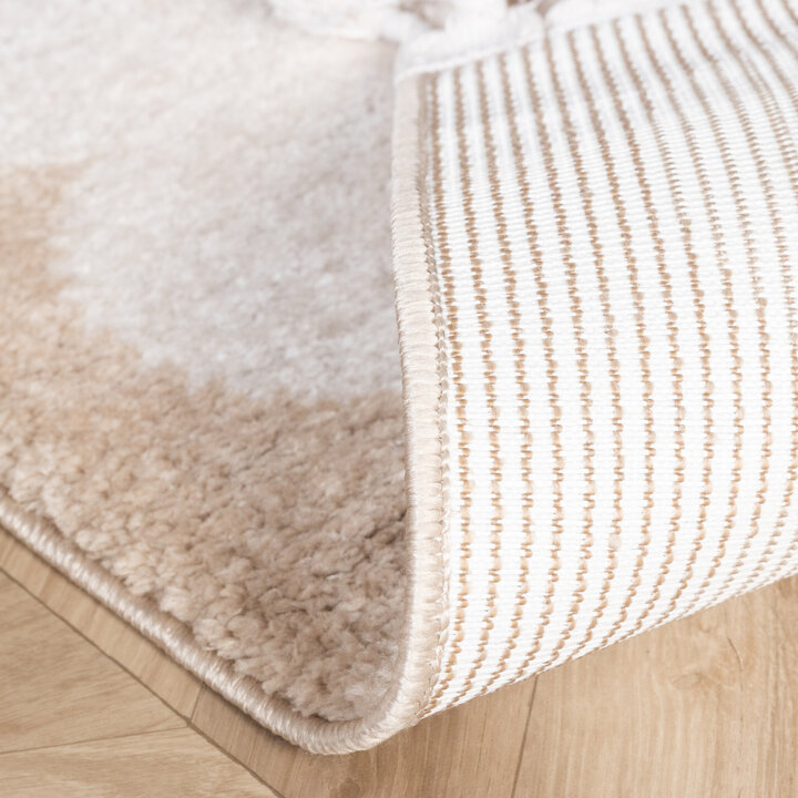 Waschbarer Kinderteppich - Moos Moon Creme - 6