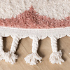 Waschbarer Kinderteppich Rund - Moos Flower Rosa - thumbnail 5