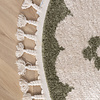Waschbarer Kinderteppich Rund - Moos Flower Grün - thumbnail 4