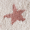 Waschbarer Kinderteppich Rund - Moos Star Rosa - thumbnail 3
