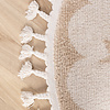 Waschbarer Kinderteppich Rund - Moos Star Creme - thumbnail 4