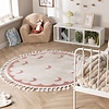 Waschbarer Kinderteppich Rund - Moos Moon Rosa - thumbnail