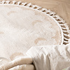 Waschbarer Kinderteppich Rund - Moos Moon Creme - thumbnail 2