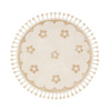 Waschbarer Kinderteppich Rund - Moos Flower Creme - thumbnail 1