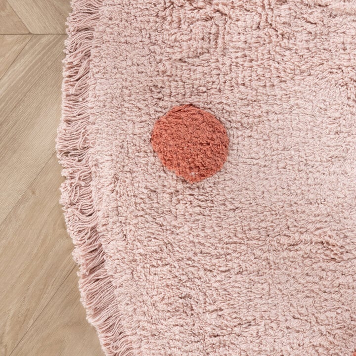 Teppich Kinderzimmer Rund - Lou Dots Rosa - 4
