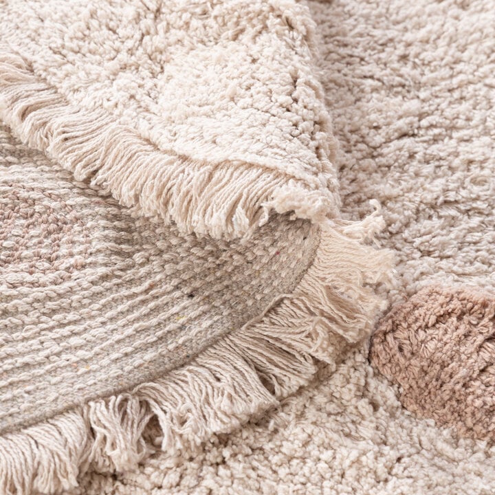 Teppich Kinderzimmer Rund - Lou Dots Taupe - 6