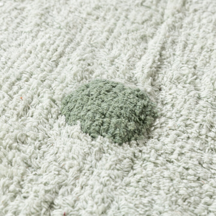 Teppich Kinderzimmer Rund - Lou Dots Grün - 3