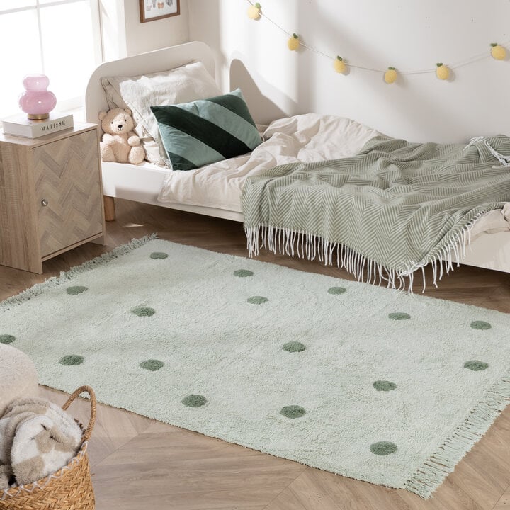 Teppich Kinderzimmer - Lou Dots Grün